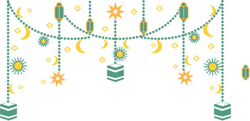 Islamic Decoration with Traditional Arabic Ornament for Ramadan and Eid Festive Design