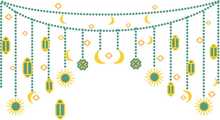 Islamic Decoration with Traditional Arabic Ornament for Ramadan and Eid Festive Design