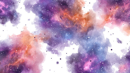 Fototapeta premium Cosmic Galaxy Patterns: Mesmerizing cosmic galaxy patterns with vibrant colors, swirling stars, and nebulae, isolated on a Transparent background, PNG file.