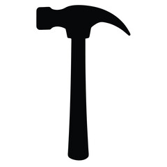 Black claw hammer silhouette tool