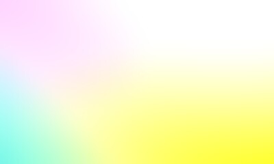 Abstract blurred background image of yellow, blue, pink colors gradient used as an illustration. Designing for posters, interior, banner, card or advertisements.