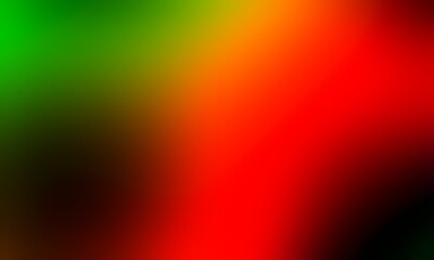 Abstract blurred background image of green, red colors gradient used as an illustration. Designing for posters, interior, banner, card or advertisements.