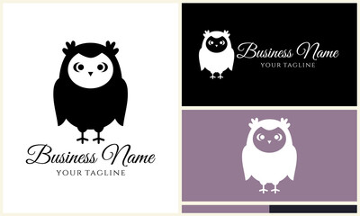 Cute Owl Logo Design Variations. (7)