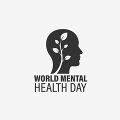 A poster for a World Mental Health Day concept.