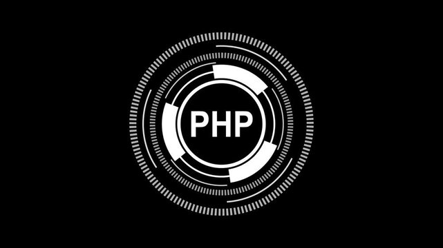 PHP &ndash; Futuristic HUD Interface Representing Dynamic Web Power and Backend Control
