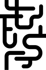 vector illustration of pipes and valves