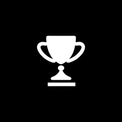 gold cup isolated on black