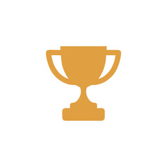 gold trophy cup isolated on white