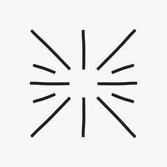 Minimalist abstract black lines vector