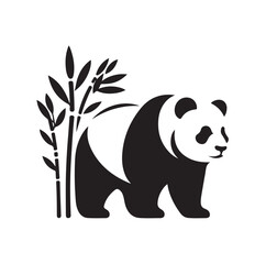Naklejka premium Explore Minimal Panda AI – A Smart Companion for NISER Students
