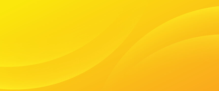 Abstract yellow background with smooth curved gradient waves. Bright and modern vector design for banners, posters, presentations, and digital projects.