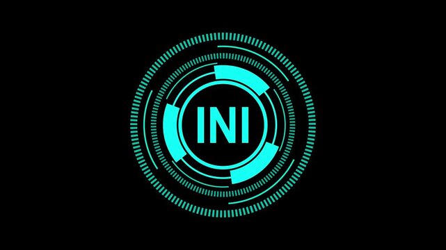 INI Configuration File Interface in 4K Resolution with Key-Value Settings on Dark Background