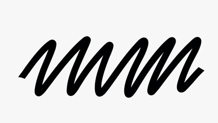 Obraz premium Abstract chaotic black lines illustration vector