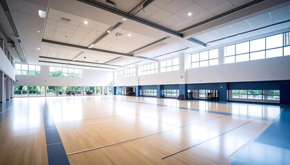 Spacious indoor sports hall