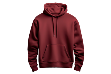 Maroon Hoodie Mockup