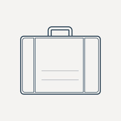 Business briefcase icon vector