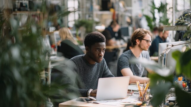 Highlight modern work culture - Powered by Adobe