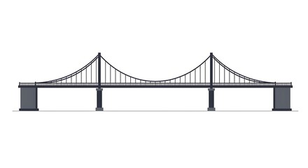 Suspension Bridge Design Modern Architectural Icon