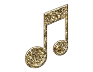 3D musical note shape