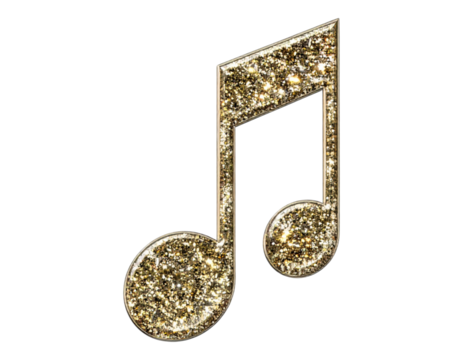 3D musical note shape