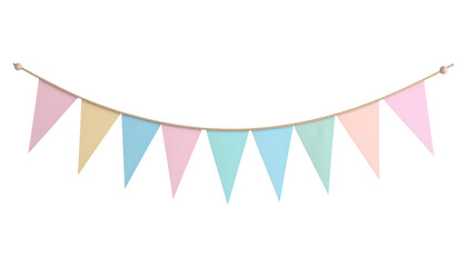 Pastel triangle flag