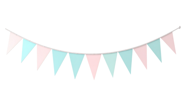 Pastel triangle flag