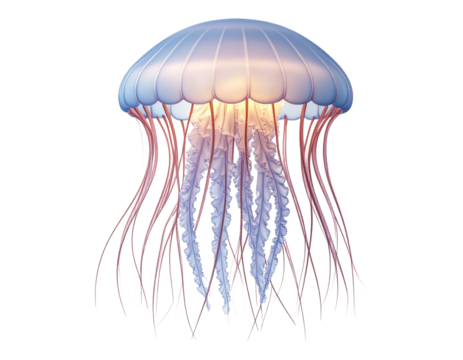 3D floating jellyfish - Powered by Adobe