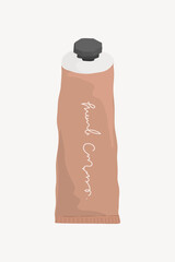 Squeeze tube collage element vector