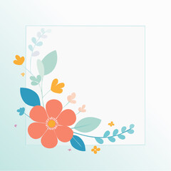 Floral Corner Decor With Pastel Colors