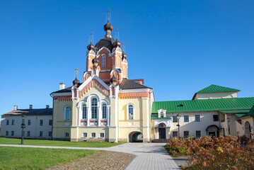 Holy Cross Church on the territory of the Assumption Monastery. Tikhvin, Leningrad region
