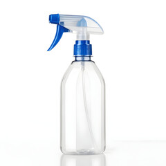 Spray bottle isolated on white background with transparent detail realistic clean design and shadows