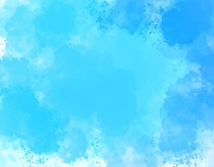 Abstract watercolor sky