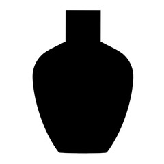 laboratory bottle silhouette vector