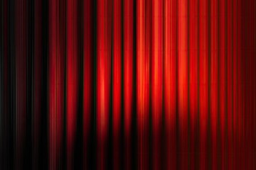 Red curtain, blurred vertical stripes
