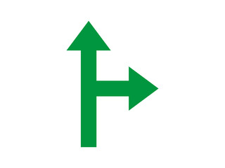 road turn arrows icon