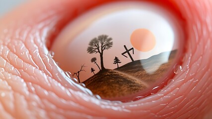 Microscopic landscapes on fingernail textures, uncovering biological narratives in minute details.