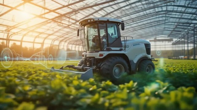 Precision agriculture and technology: autonomous tractor in greenhouse farming of plants