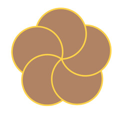 和デザインのお花
