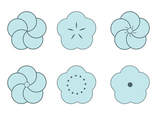 和デザインのお花
