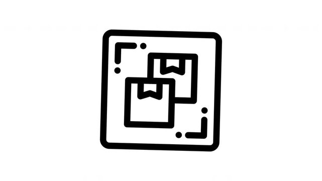 duplication minimalist line animation