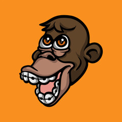 Silly Monkey cartoon vector illustration