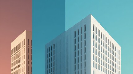 Obraz premium Minimalist architectural imagery