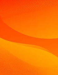 Abstract orange gradient design with wavy lines and dots