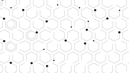 Abstract cube hexagon shape background. Vector banner design. Hexagons pattern. Geometric abstract background with simple hexagonal elements. 