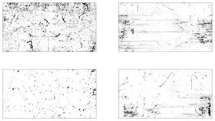 Grunge set. Detailed textures. Paint stains. Dirt. Dry land. Wooden texture. Vintage. Grunge backgrounds collection
