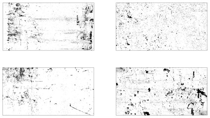 Grunge set. Detailed textures. Paint stains. Grunge texture. Old wood. Vintage overlay. Leather. Crack. Grunge overlays bundle. 