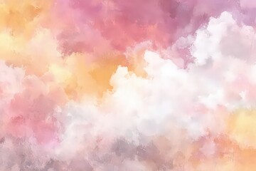 Abstract Watercolor Sky Background With Pastel Colors
