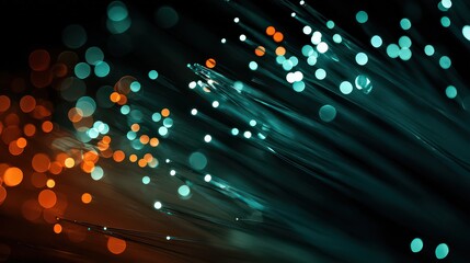 Abstract Fiber Optic Light Trails