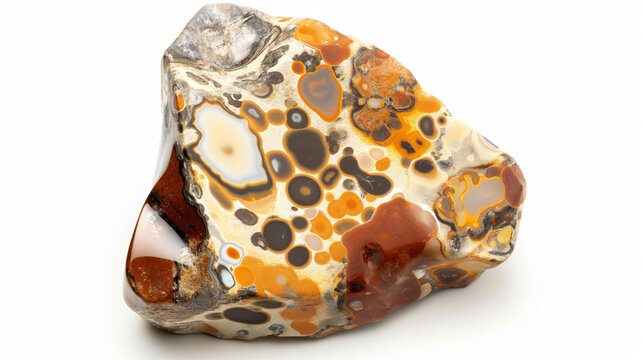 Pedra de jaspe leopardo e quartzo