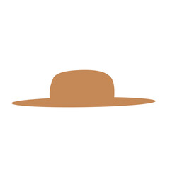 flat vector round hat